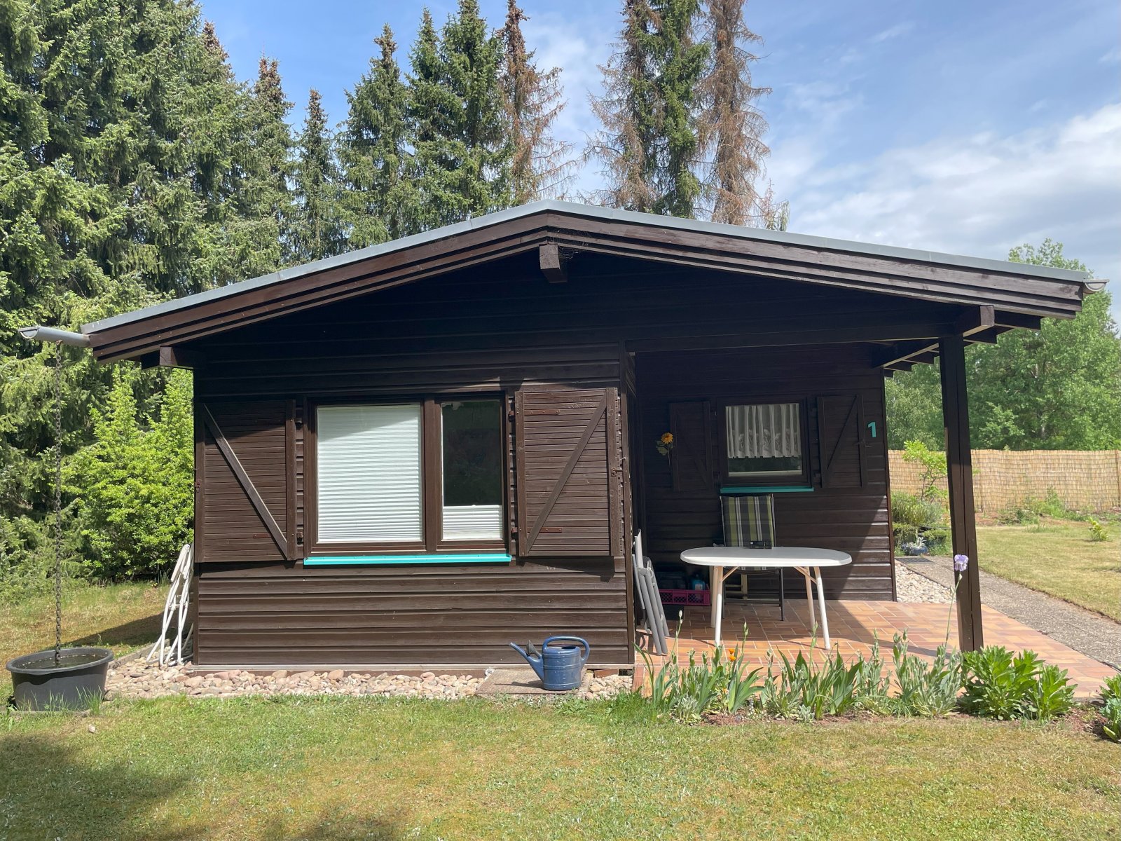 Ferienhaus-Terrasse