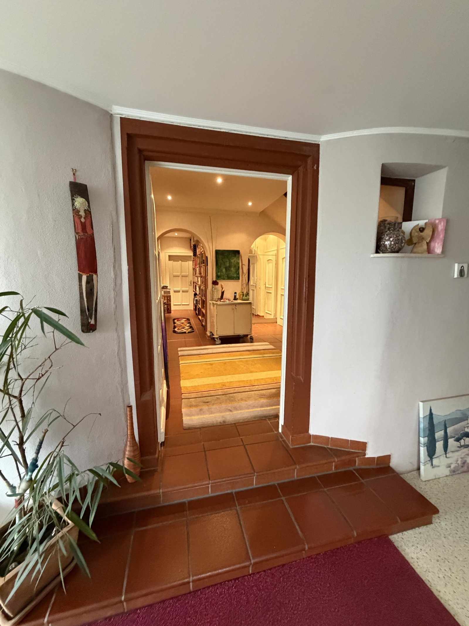 Eingang zu den Wohnraeumen